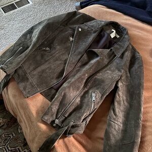 H&M Olive Green Suede Jacket